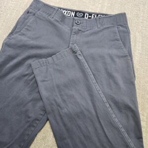 Dixxon D Flex Pants Men 32x32 *READ Gray Stretch Chino Elastic Waist Straight